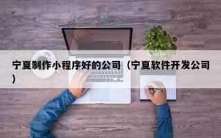 七台河宁夏制作小程序好的公司（宁夏软件开发公司）